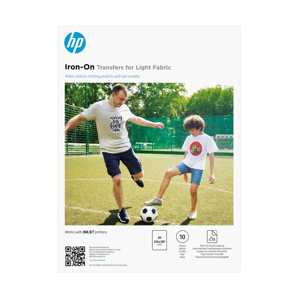 hp-iron-on-transfers-aa7n8a-supporti-per-trasferimento-a-caldo-per-tessuti-chiar image 1