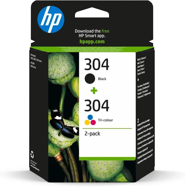 hp-304-nero-e-tricromia-3jb05ae-confezione-da-2-cartucce-d-inchiostro-originali- image 1