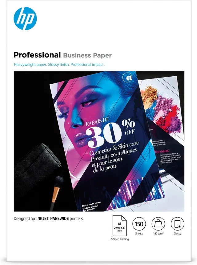 hp-professional-business-paper-7mv84a-carta-professionale-lucida-a3-180-g-m-conf image 1