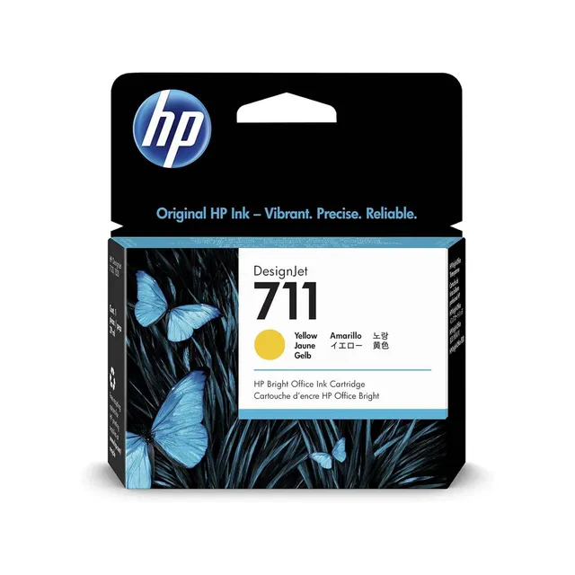 hp-711-cz132a-cartuccia-originale-gialla-per-stampanti-hp-designjet-t120-t125-t1 image 1
