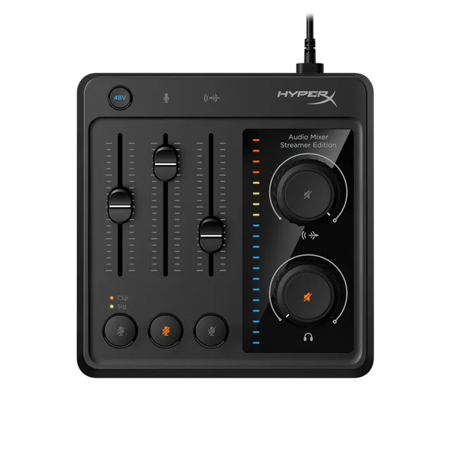 hyperx-mixer-audio-usb-a-3-tracce-phantom-power-48v-per-microfoni-xlr-registrazi image 1