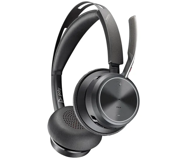 poly-voyager-focus-2-m-usb-c-headset-con-adattatore-usb-c-a-a4ht0aa-anc-ibrida-e image 1