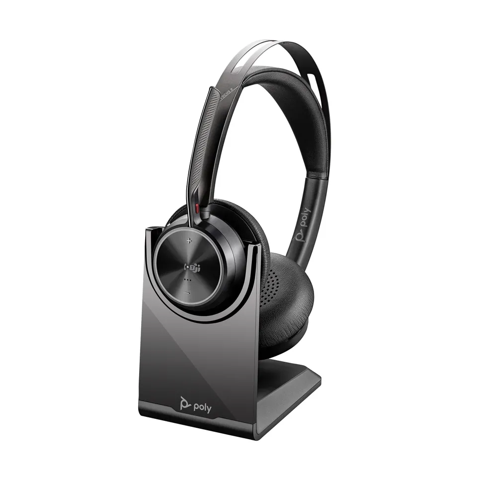 poly-voyager-focus-2-m-usb-c-cuffie-wireless-da-lavoro-con-anc-ibrida-acoustic-f image 1
