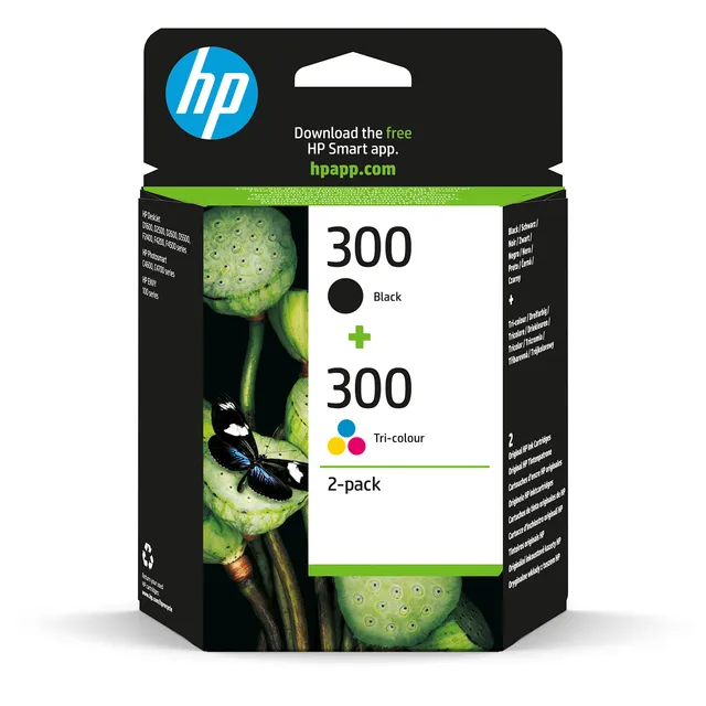 hp-300-combo-pack-cn637ee-confezione-2-cartucce-originali-hp-300-nera-e-tricolor image 1