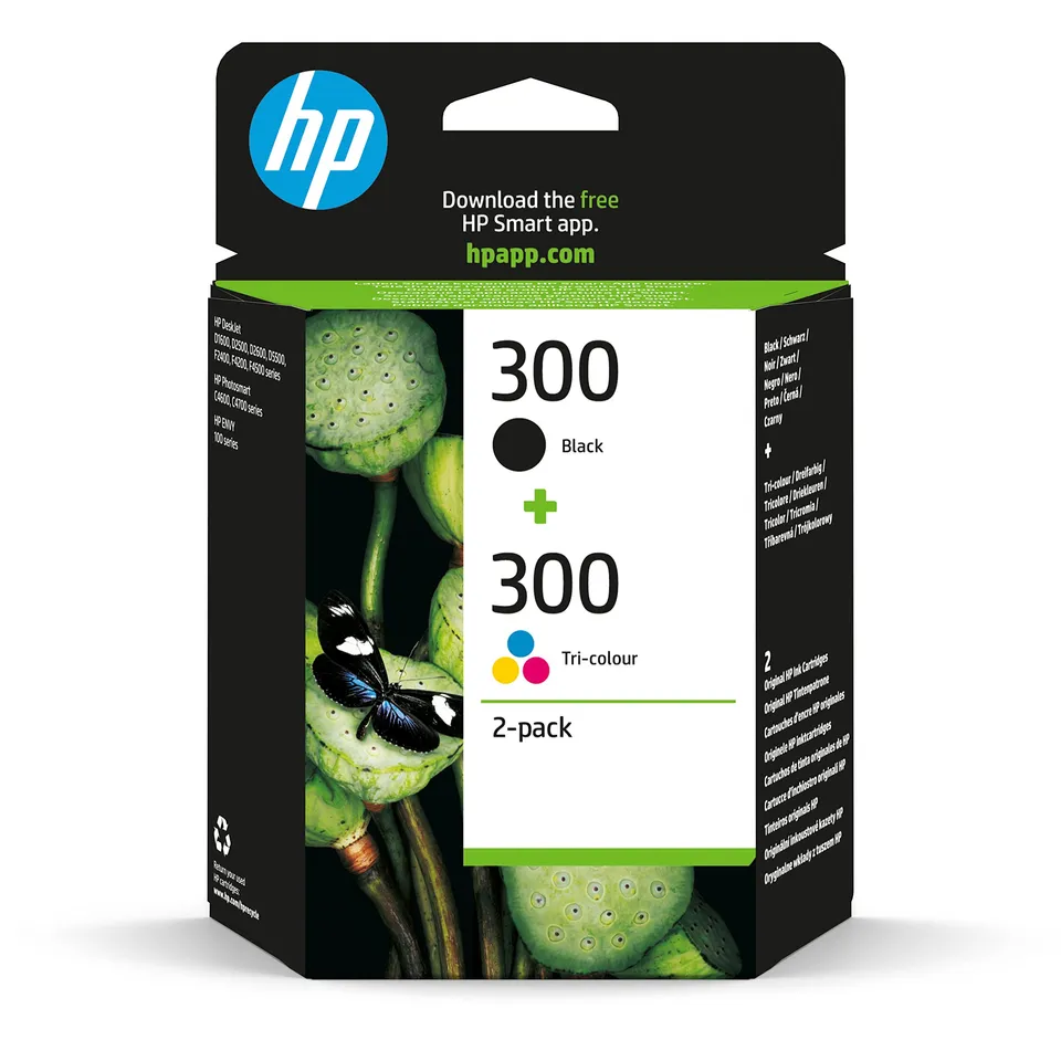 hp-300-combo-pack-cn637ee-confezione-2-cartucce-originali-hp-300-nera-e-tricolor image 1