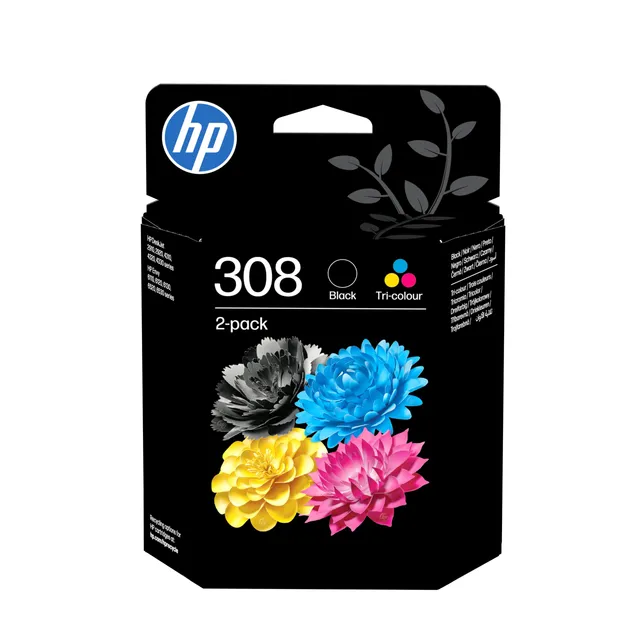 hp-308-nero-e-tricromia-6l6s6ue-confezione-da-2-cartucce-originali-per-hp-envy-6 image 1