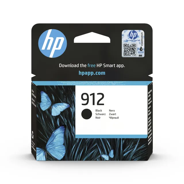 hp-912-nero-3yl80ae-cartuccia-d-inchiostro-originale-hp-da-300-pagine-per-office image 1