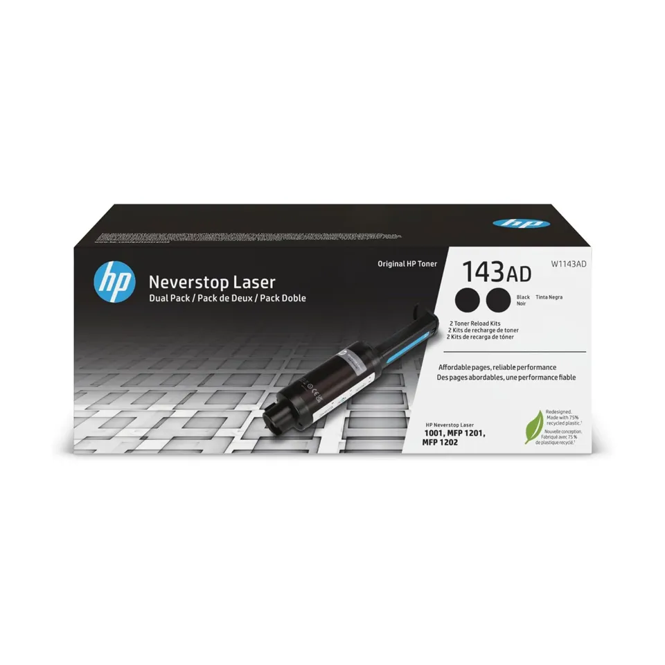 hp-143ad-w1143ad-nero-multipack-da-2-cartucce-toner-originali-hp-da-2500-pagine- image 1