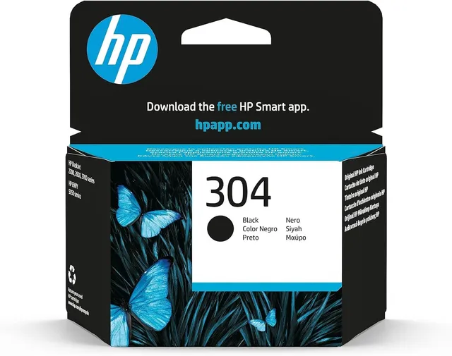 hp-304-nero-n9k06ae-cartuccia-originale-da-120-pagine-per-deskjet-2620-2630-3720 image 1