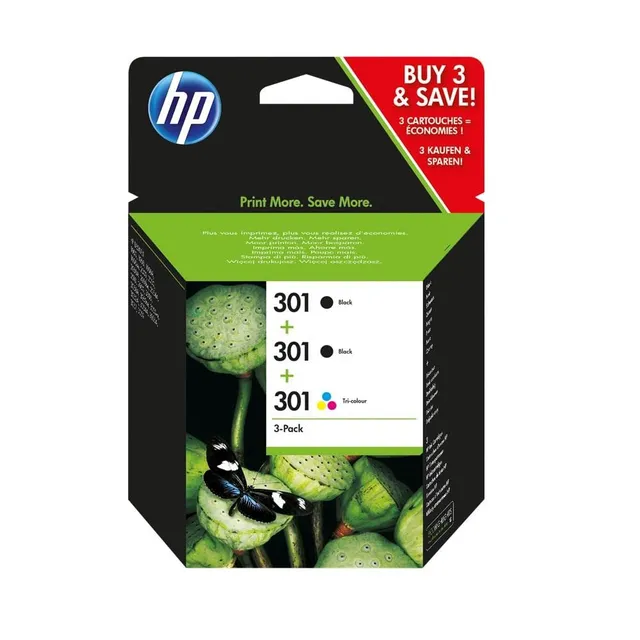 hp-301-e5y87ee-confezione-3-cartucce-originali-2xnero-1xtricromia-545-pagine-per image 1