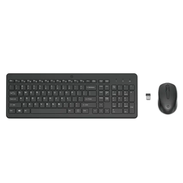 hp-330-combo-kit-tastiera-e-mouse-wireless-2-4-ghz-con-dongle-usb-a-12-tasti-rap image 1
