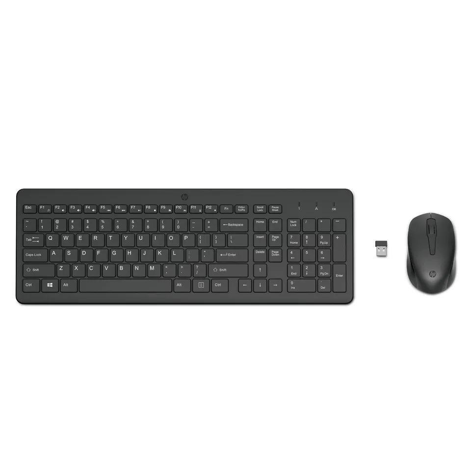 hp-330-combo-kit-tastiera-e-mouse-wireless-2-4-ghz-con-dongle-usb-a-12-tasti-rap image 1
