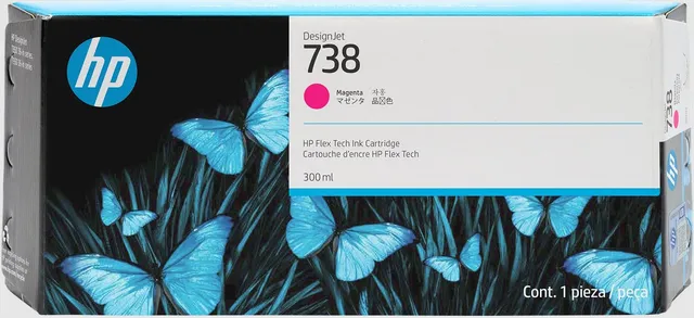 hp-738-676m7a-cartuccia-ink-originale-magenta-300-ml-per-designjet-t950 image 1