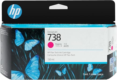 hp-738-magenta-cartuccia-d-inchiostro-designjet-originale-da-130-ml-resa-standar image 3
