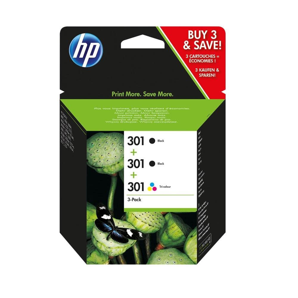 hp-301-e5y87ee-confezione-3-cartucce-originali-2xnero-1xtricromia-545-pagine-per image 1