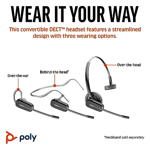 poly-convertible-cs540-cuffia-monoauricolare-senza-filo-con-base-bluetooth-cance image 7