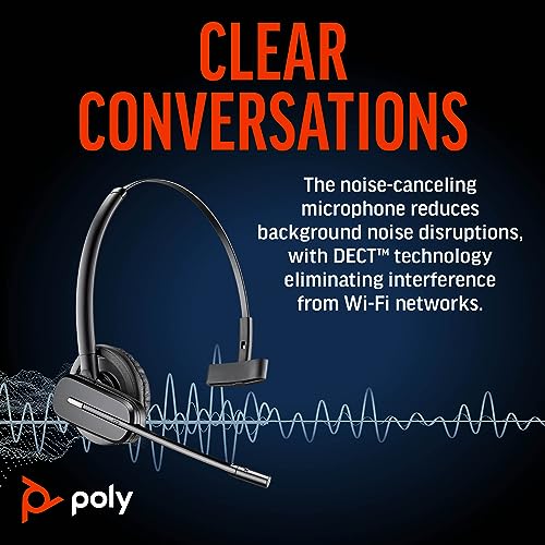 poly-convertible-cs540-cuffia-monoauricolare-senza-filo-con-base-bluetooth-cance image 8