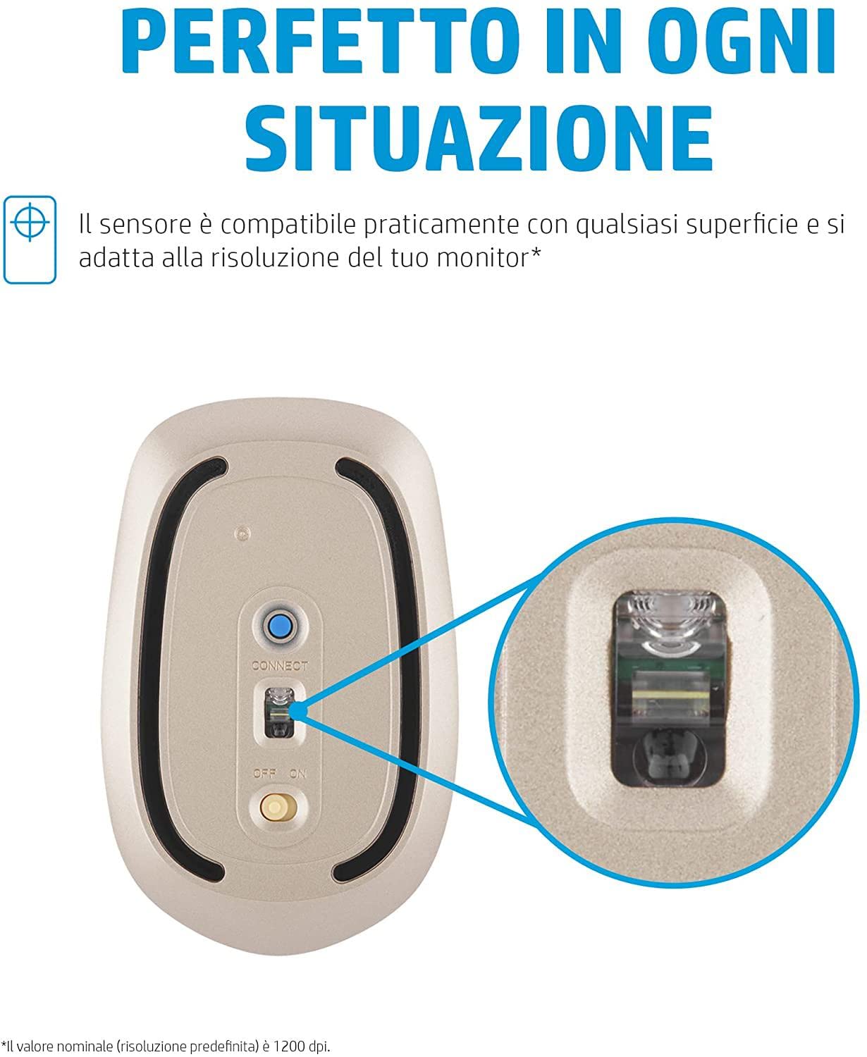 hp-410-mouse-wireless-slim-bluetooth-5-0-sensore-2000-dpi-3-pulsanti-multisuperf image 6