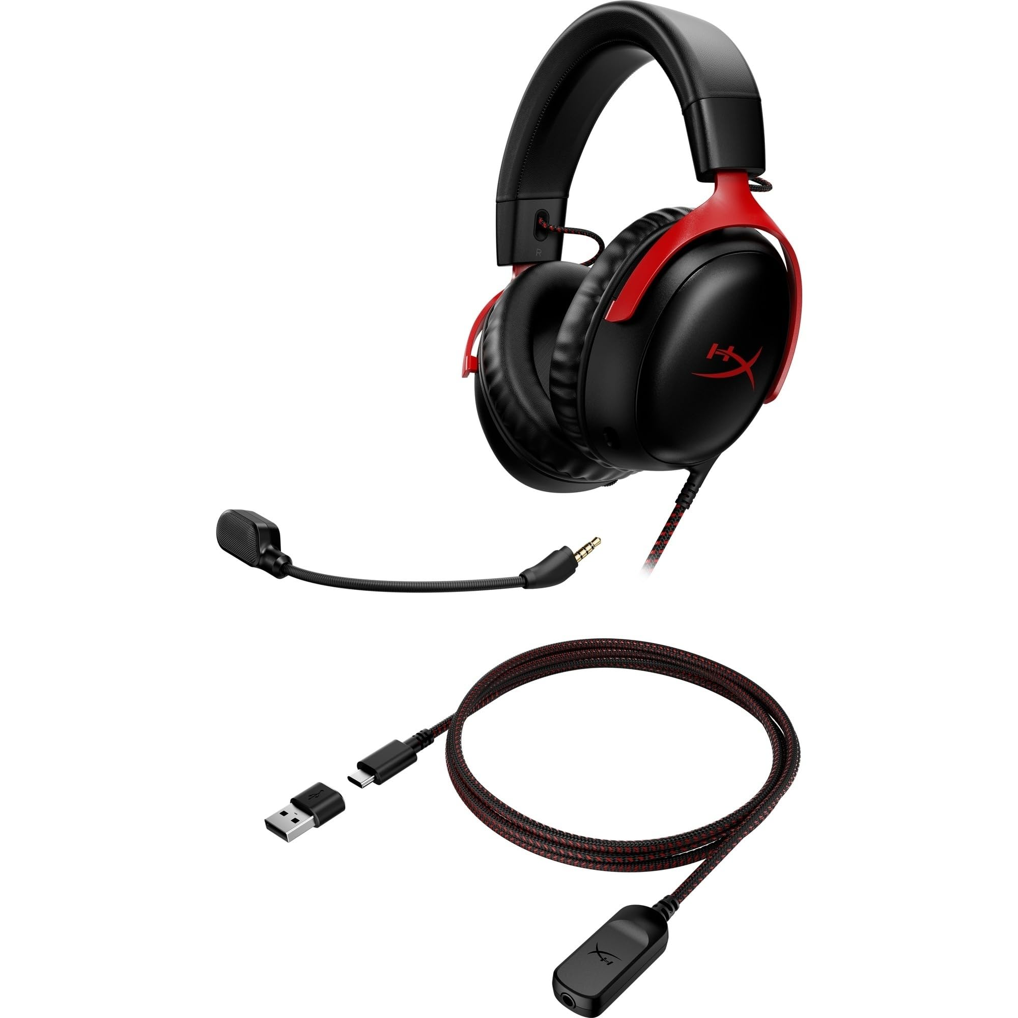 hyperx-cloud-iii-cuffie-da-gaming-cablate-usb-c-dts-spatial-audio-telaio-in-allu image 8