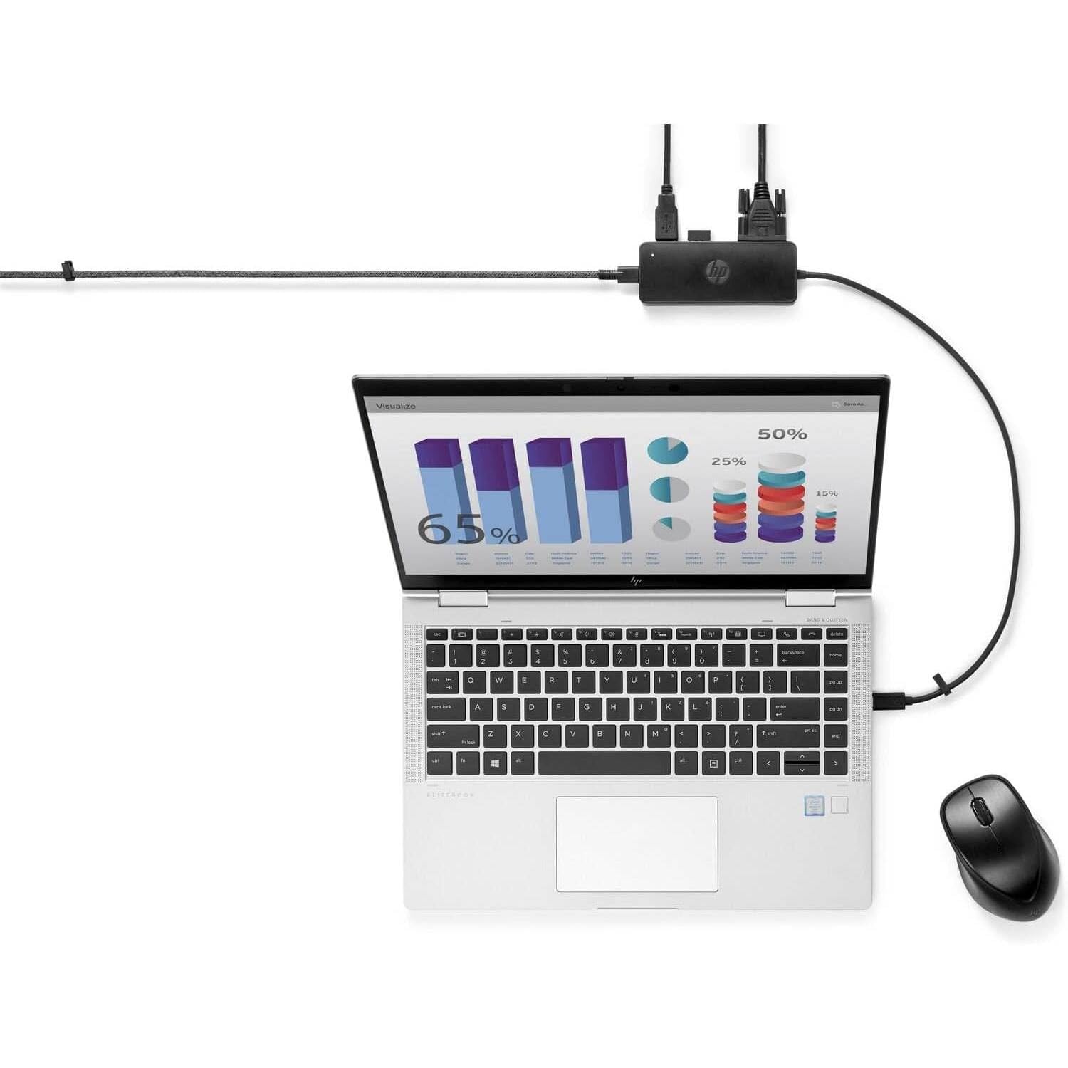 hp-usb-c-travel-hub-g2-docking-station-portatile-usb-c-con-porte-vga-hdmi-e-usb- image 4