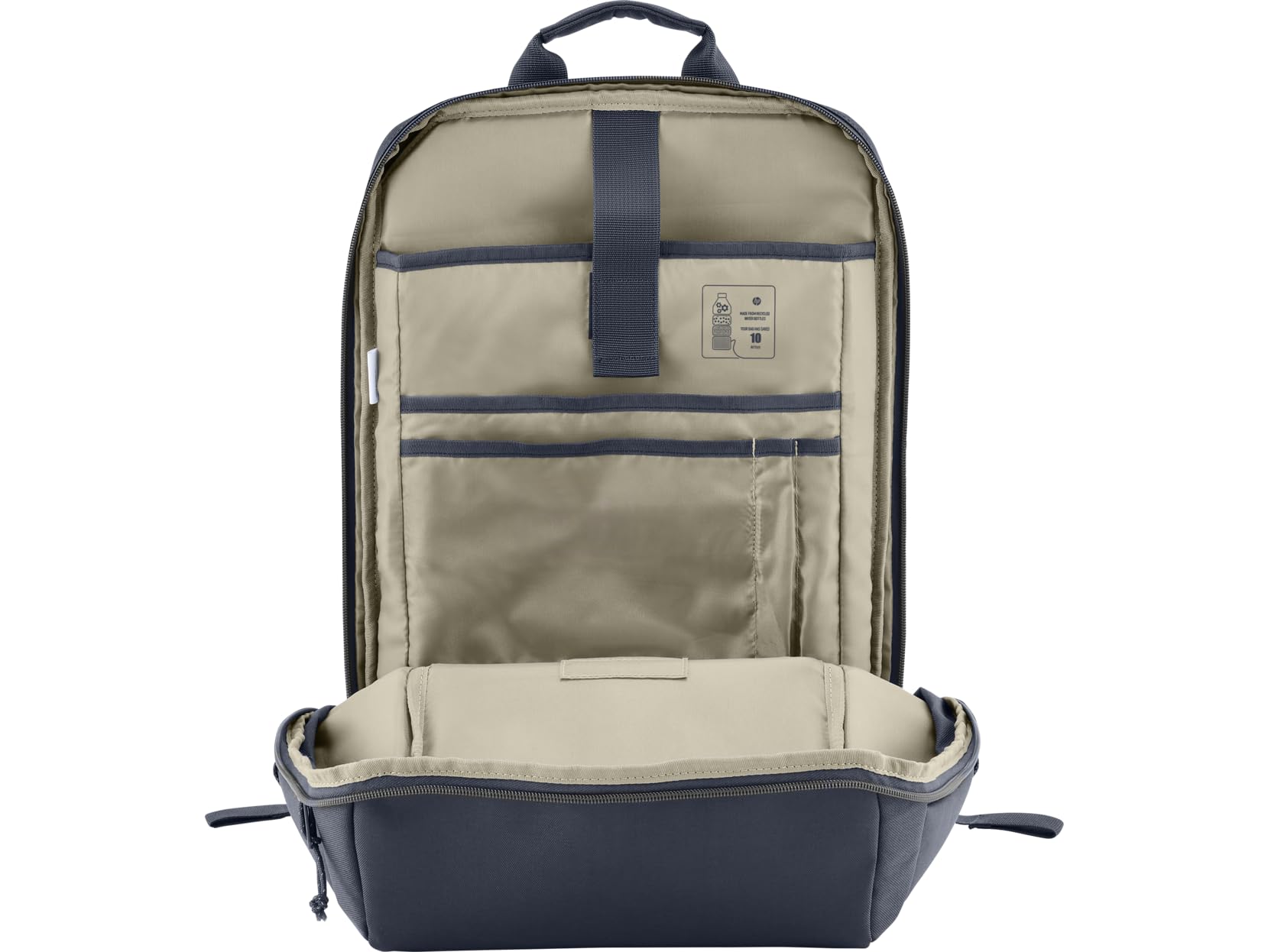 hp-zaino-per-notebook-grigio-con-tracolla-satchel-unisex-adulti-tinta-unita-comp image 4