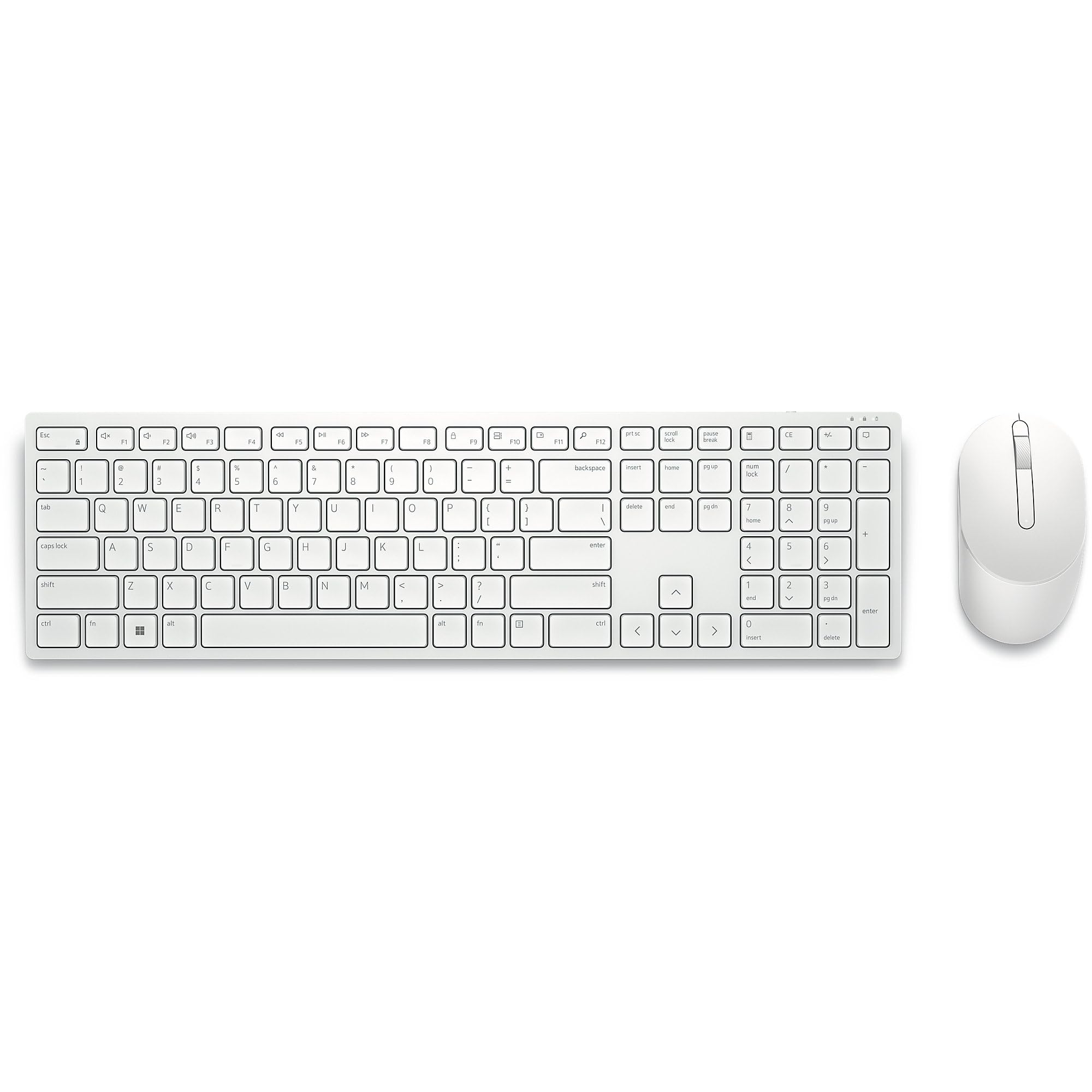 dell-pro-km5221w-combo-tastiera-e-mouse-wireless-2-4-ghz-layout-italiano-bianco image 2