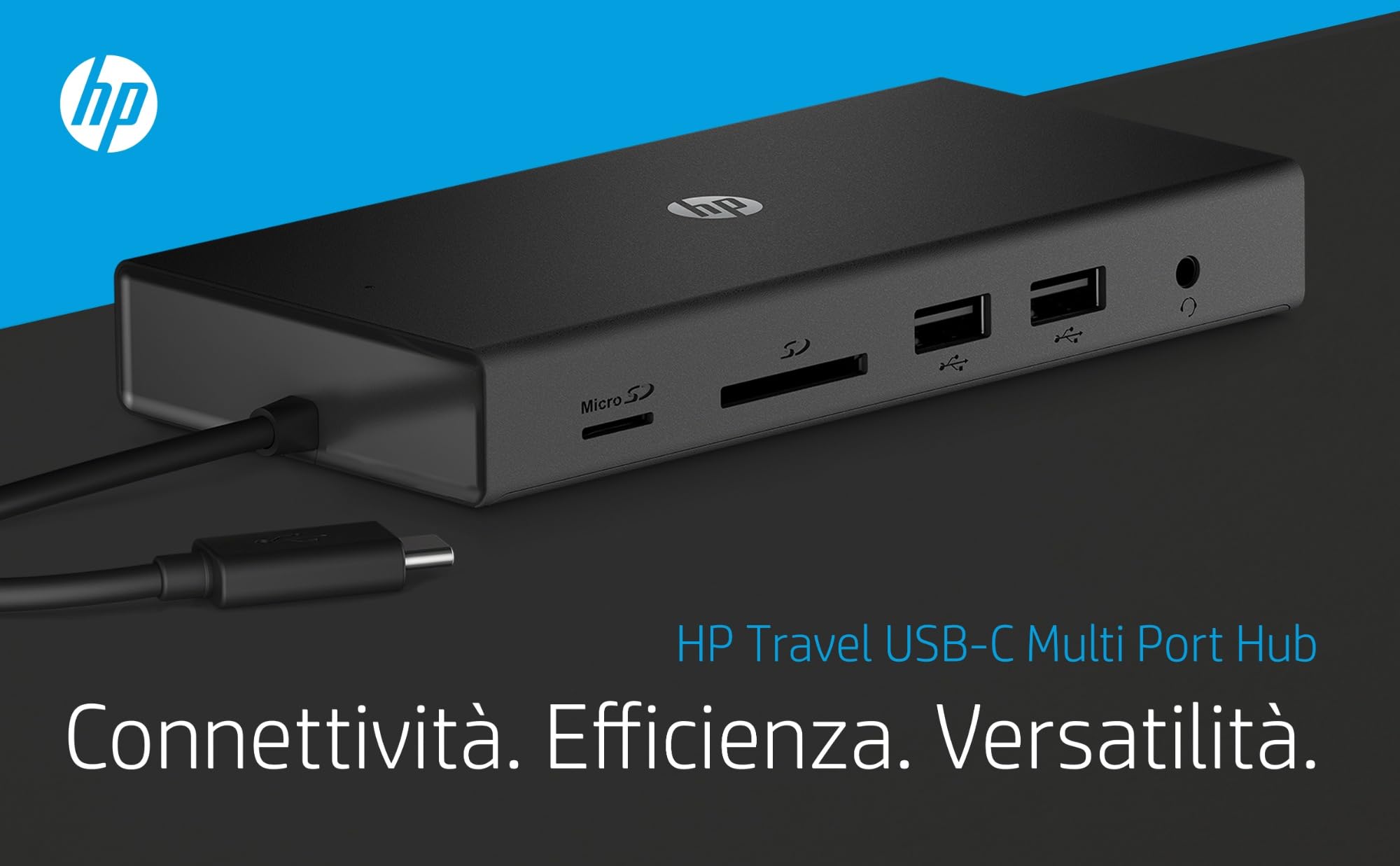 hp-travel-usb-c-multi-port-hub-6-porte-power-delivery-hdmi-e-vga-ethernet-1-gbps image 7