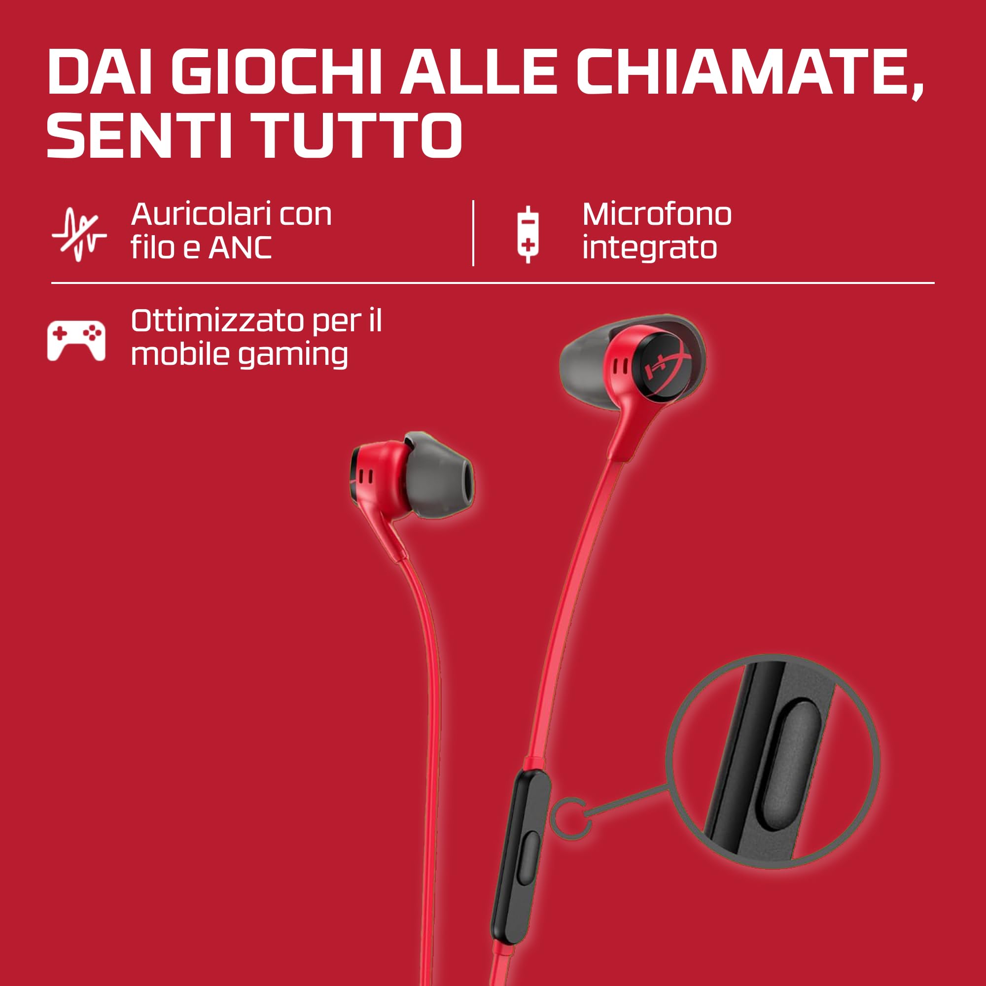 hyperx-cloud-earbuds-ii-auricolari-gaming-cablati-usb-3-5-mm-con-microfono-4-mis image 2