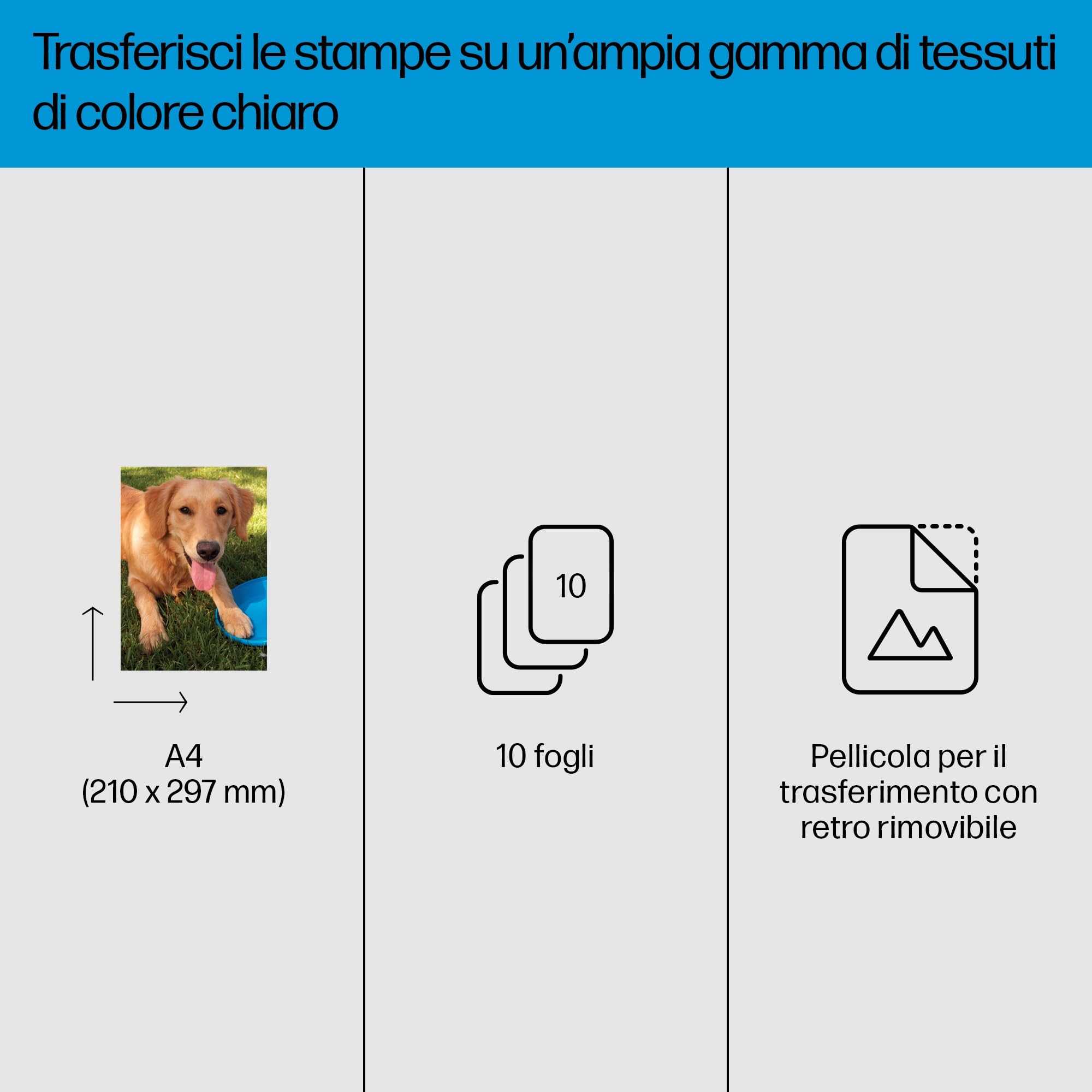 hp-iron-on-transfers-aa7n8a-supporti-per-trasferimento-a-caldo-per-tessuti-chiar image 2