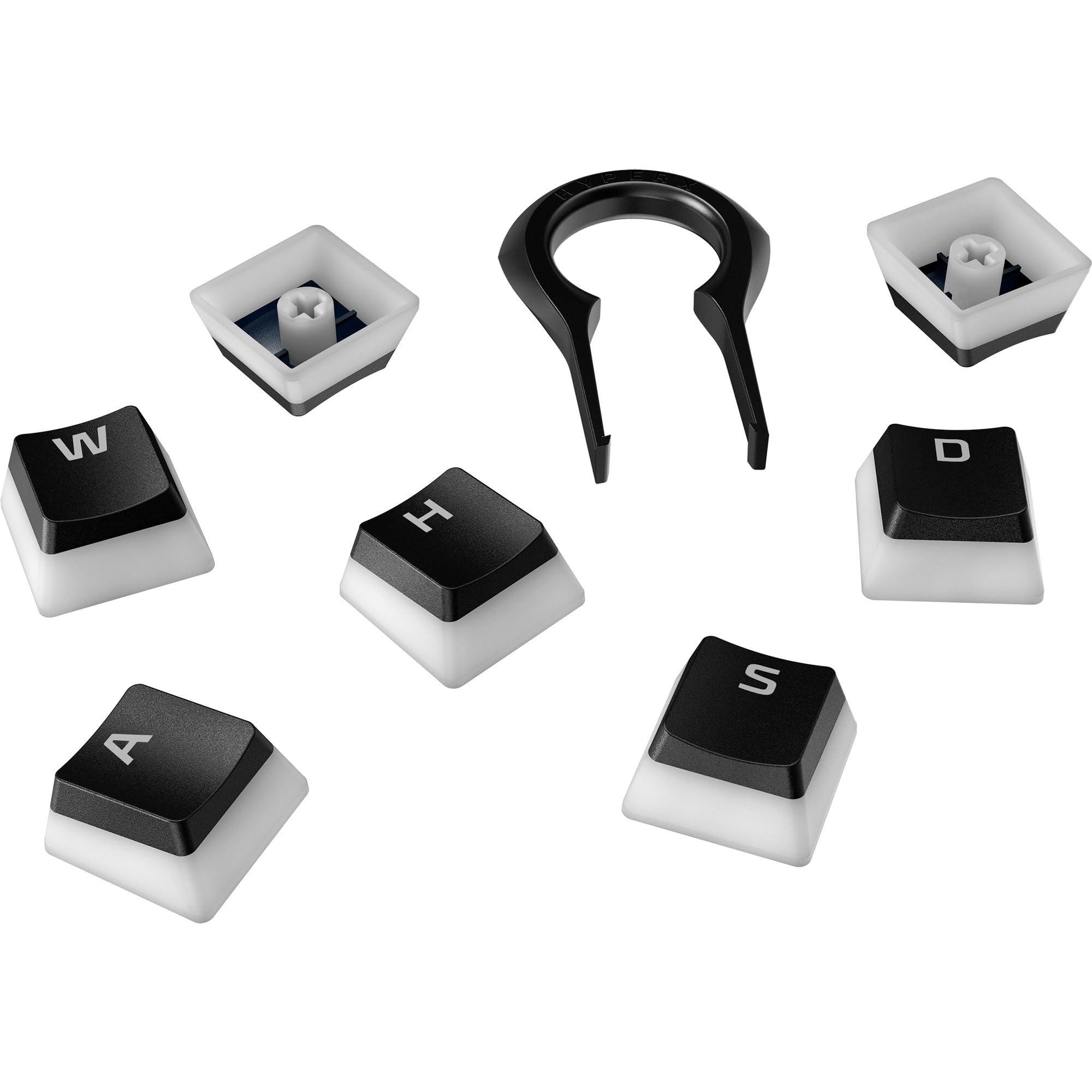 hyperx-pudding-copri-tasti-double-shot-pbt-semitrasparenti-set-completo-nero-con image 6