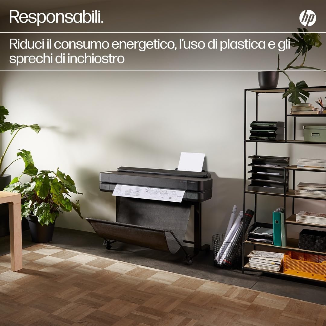 hp-designjet-t630-5hb11d-plotter-grandi-formati-91-cm-a4-ad-a0-76-a1-ora-wi-fi-e image 5