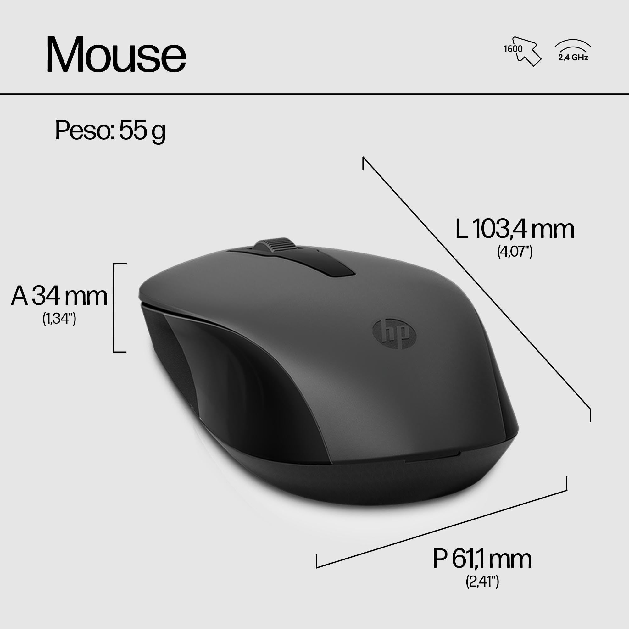 hp-330-combo-kit-tastiera-e-mouse-wireless-2-4-ghz-con-dongle-usb-a-12-tasti-rap image 3