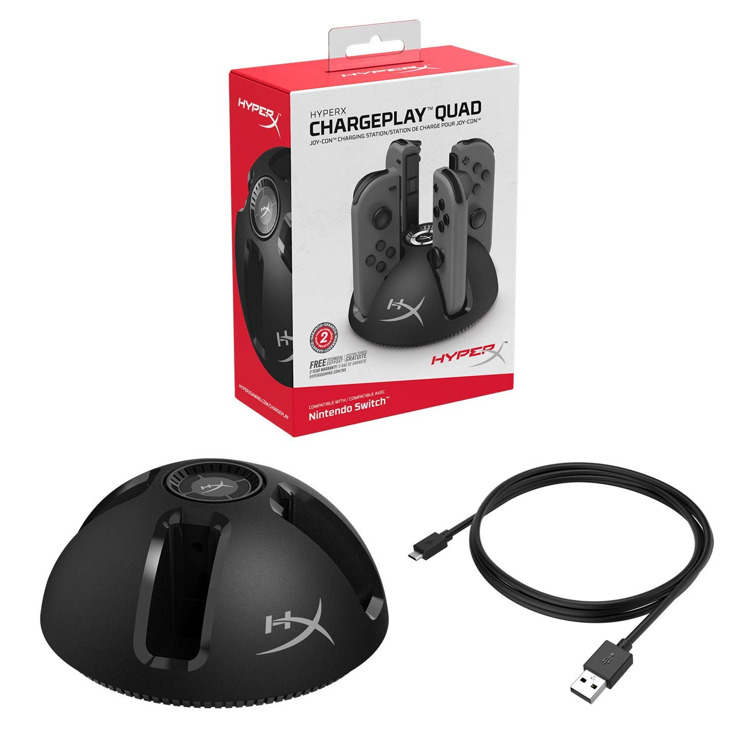 hyperx-chargeplay-quad-hx-cpqd-caricabatterie-quadruplo-per-joy-con-nintendo-swi image 5