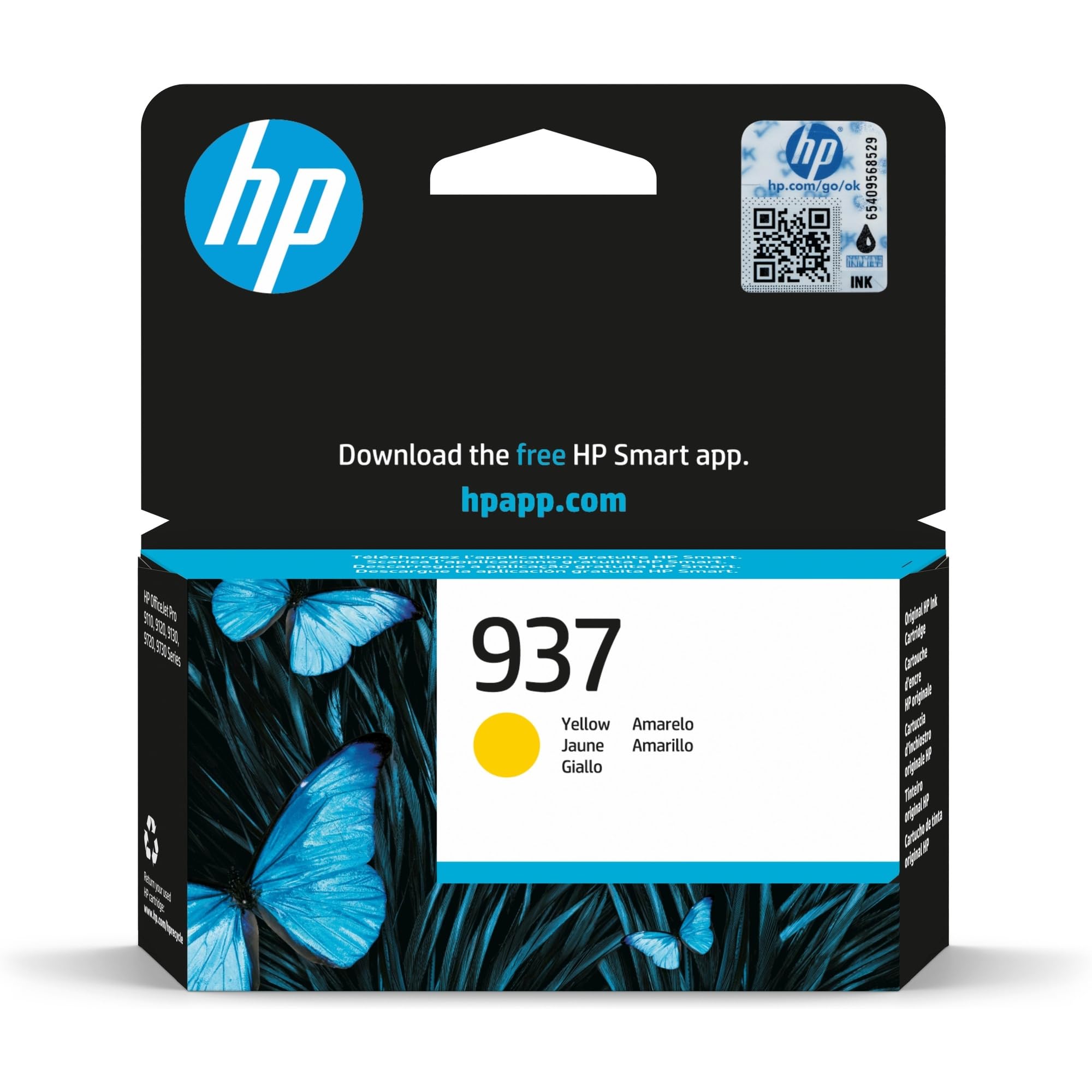 hp-937-giallo-4s6w4ne-cartuccia-inchiostro-originale-800-pagine-testina-separata image 1