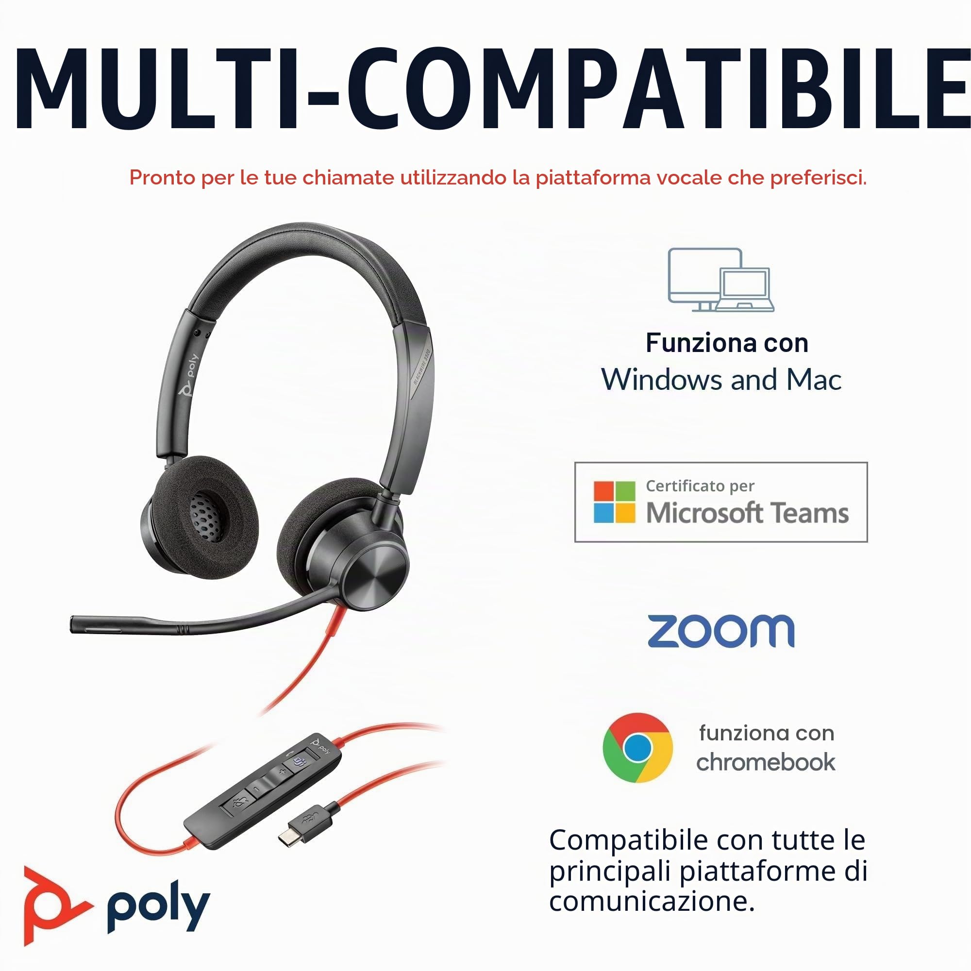 poly-blackwire-3320-cuffia-cablata-usb-a-usb-c-con-microfono-anti-rumore-certifi image 5