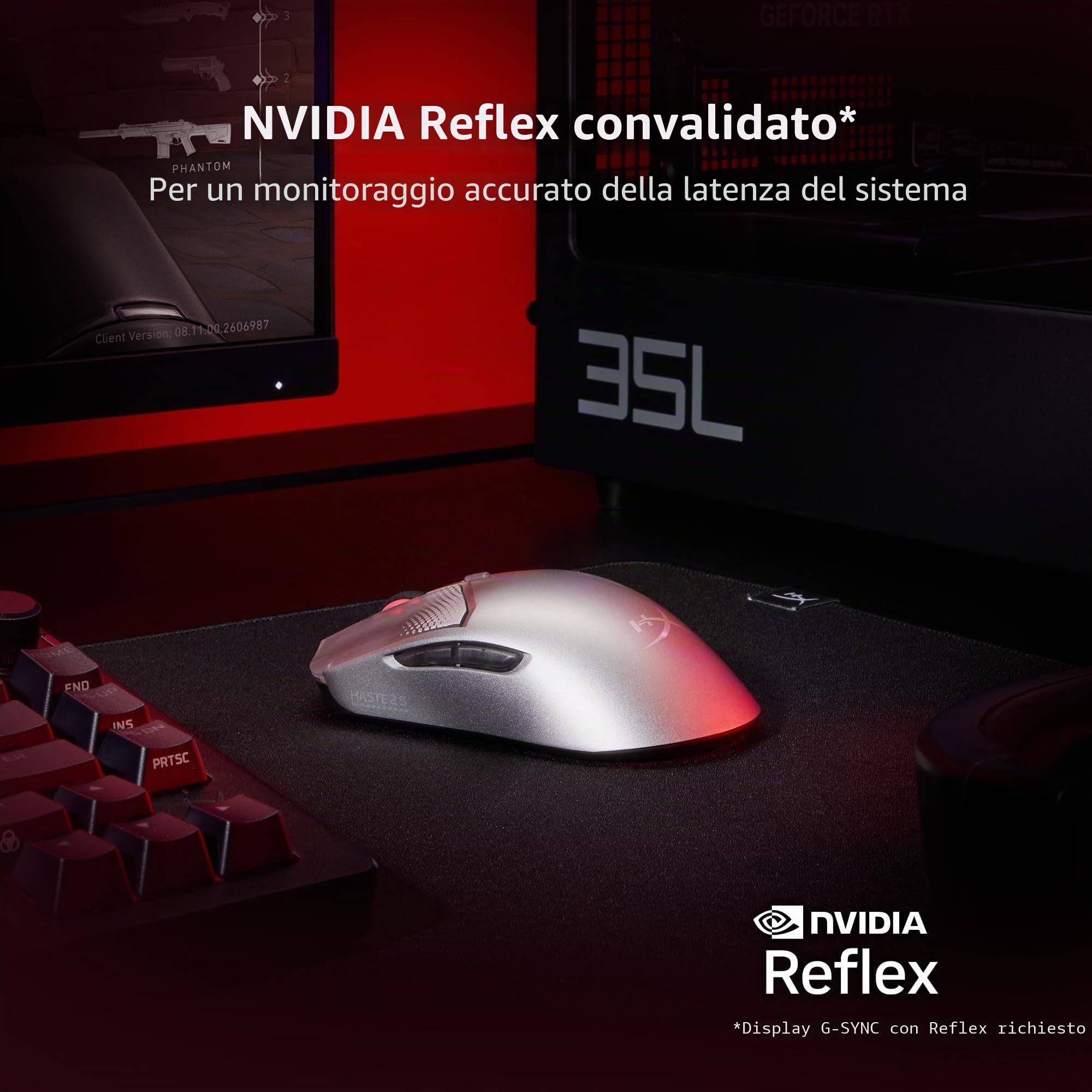 hyperx-pulsefire-haste-2-s-mouse-gaming-wireless-scocca-in-magnesio-64-g-sensore image 8