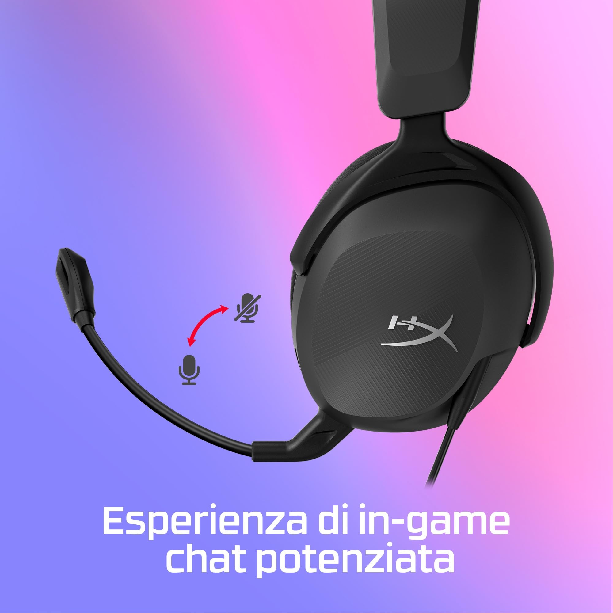 hyperx-cloud-stinger-ii-core-cuffie-gaming-cablate-3-5-mm-audio-dts-spatial-micr image 4