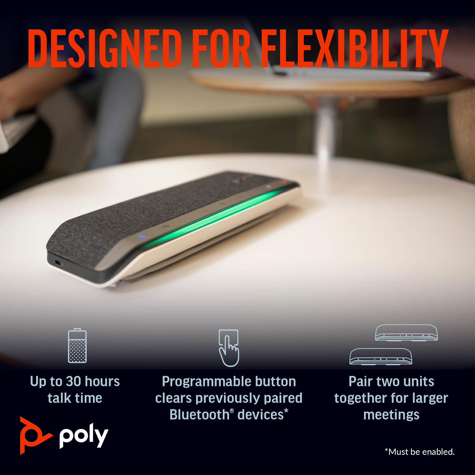 hp-poly-sync-40-vivavoce-per-conferenze-wireless-bluetooth-5-1-con-usb-a-usb-c-r image 5
