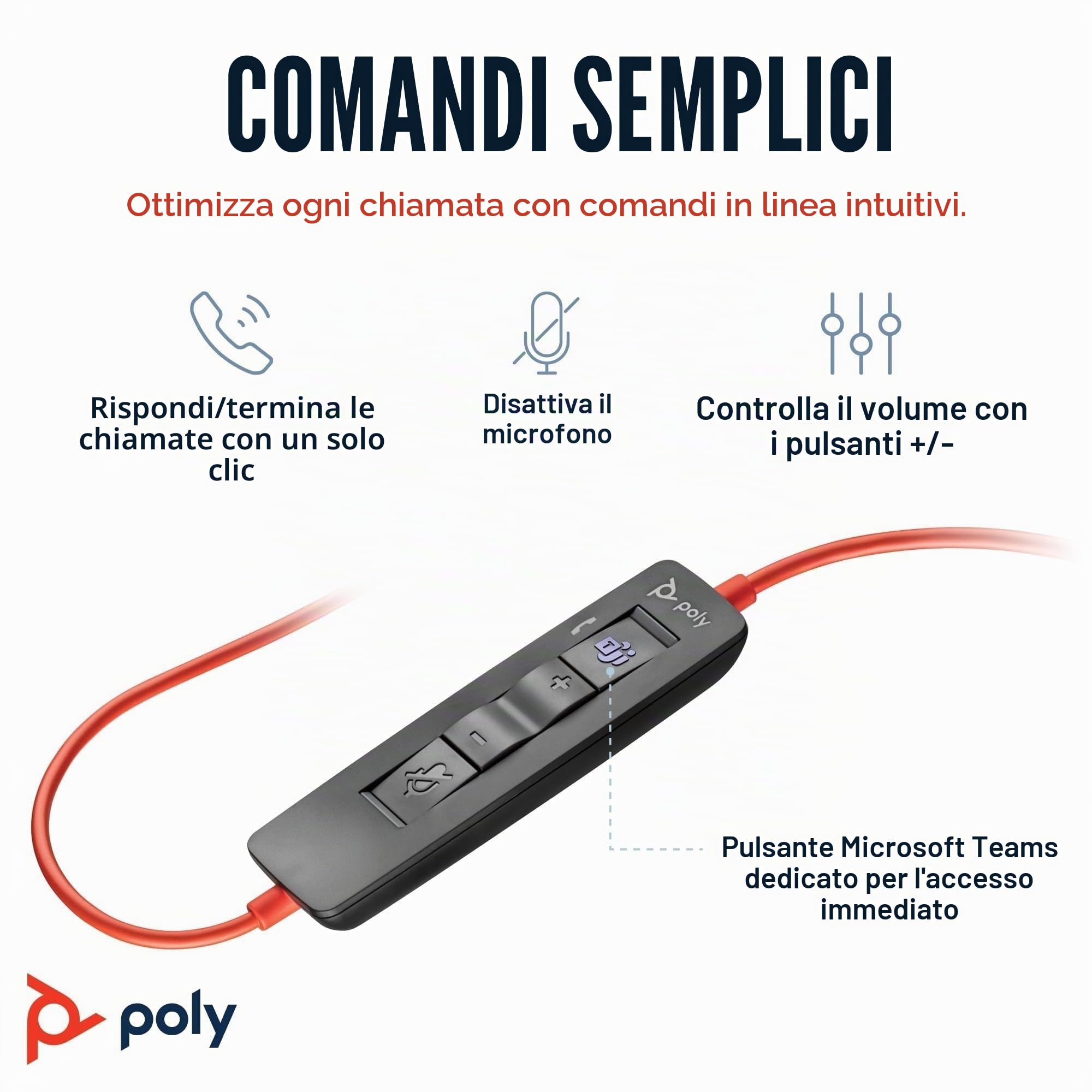poly-blackwire-3320-cuffia-cablata-usb-a-usb-c-con-microfono-anti-rumore-certifi image 3