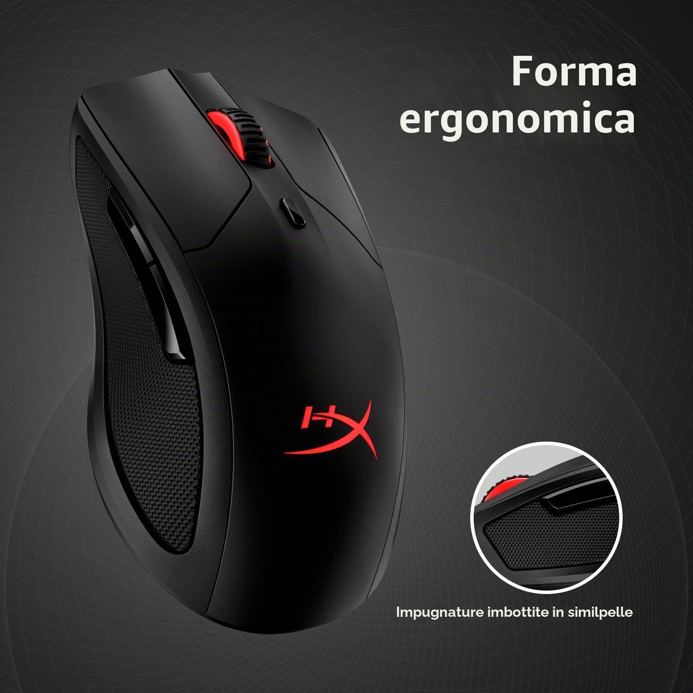 hyperx-pulsefire-dart-mouse-gaming-wireless-2-4-ghz-con-sensore-pixart-16000-dpi image 5