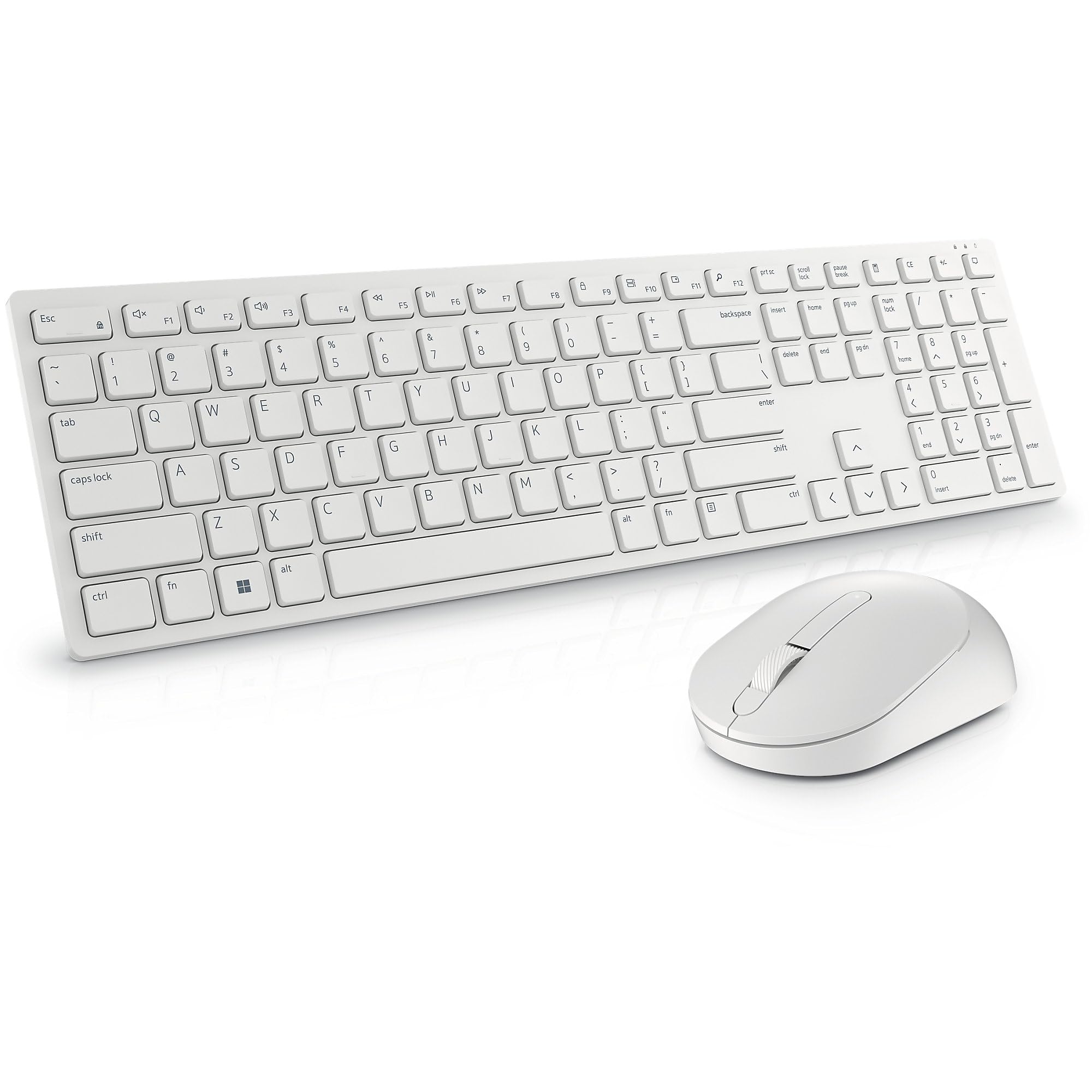 dell-pro-km5221w-combo-tastiera-e-mouse-wireless-2-4-ghz-layout-italiano-bianco image 1