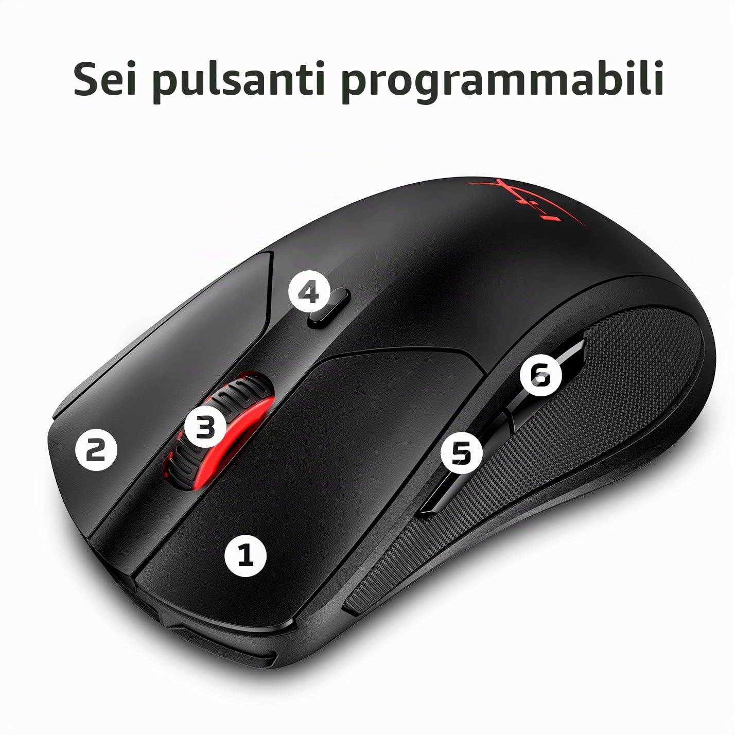 hyperx-pulsefire-dart-mouse-gaming-wireless-2-4-ghz-con-sensore-pixart-16000-dpi image 8