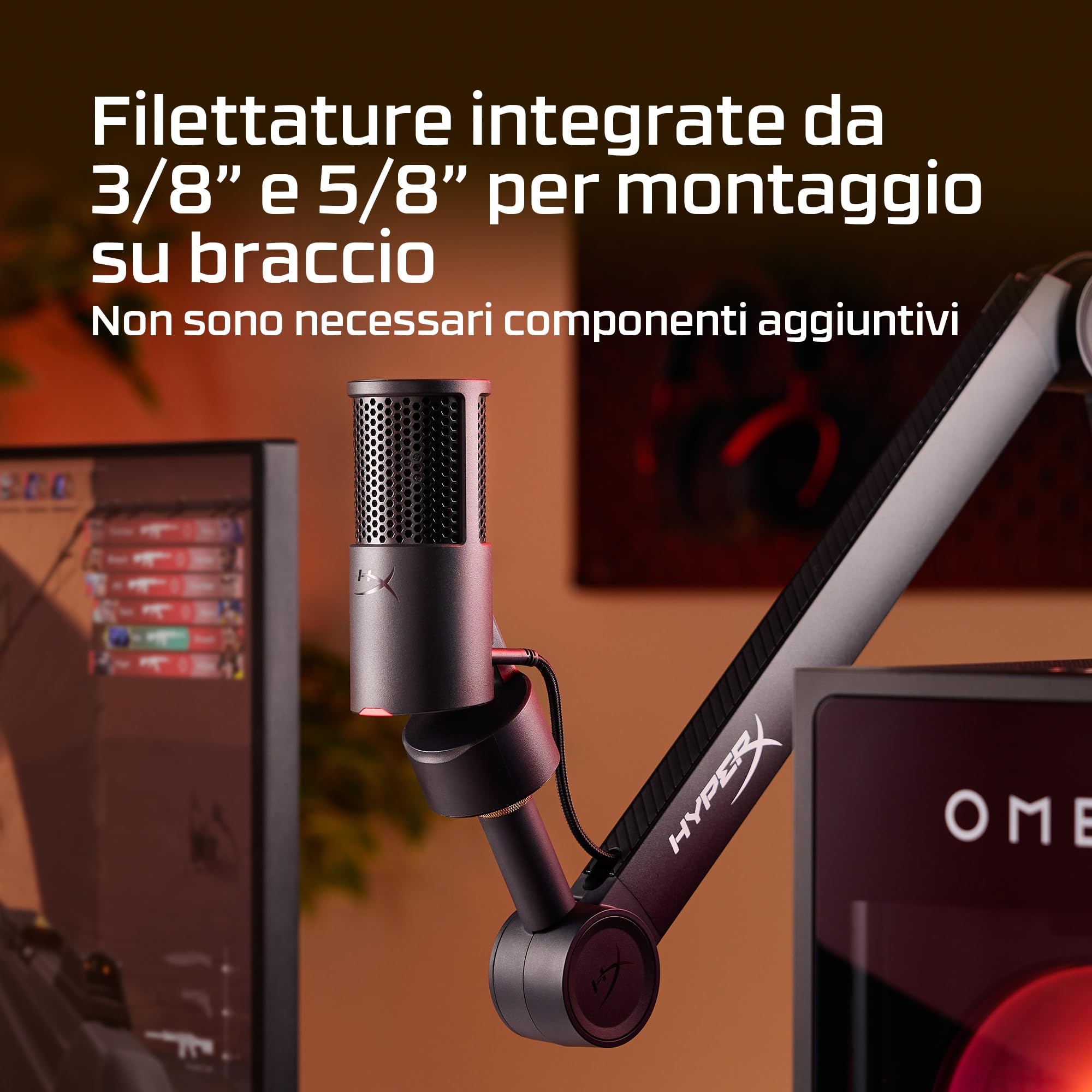 hyperx-solocast-2-microfono-condensatore-usb-c-plug-and-play-per-gaming-streamin image 6