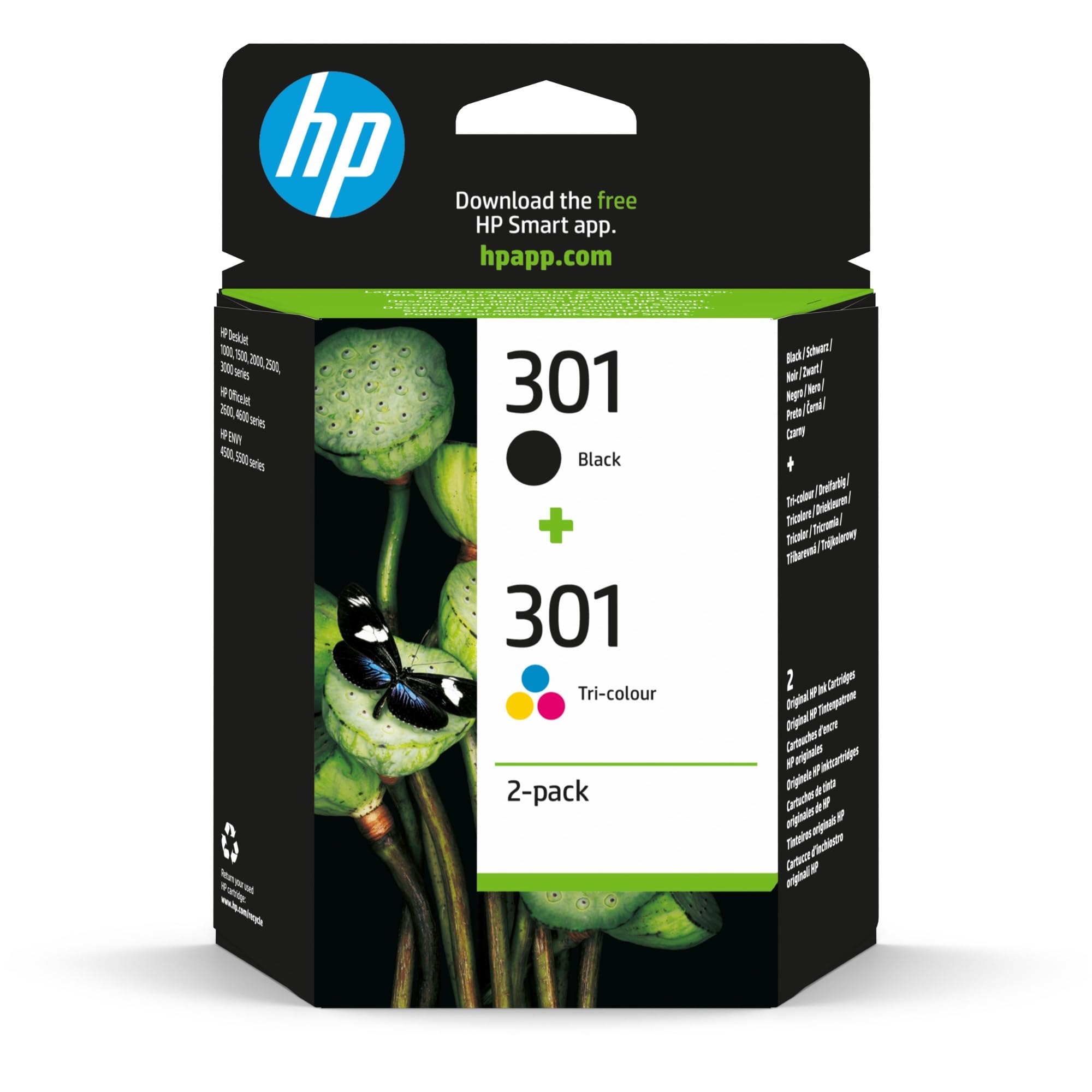 hp-301-n9j72ae-confezione-da-2-cartucce-inchiostro-originali-nero-e-tricromia-co image 1