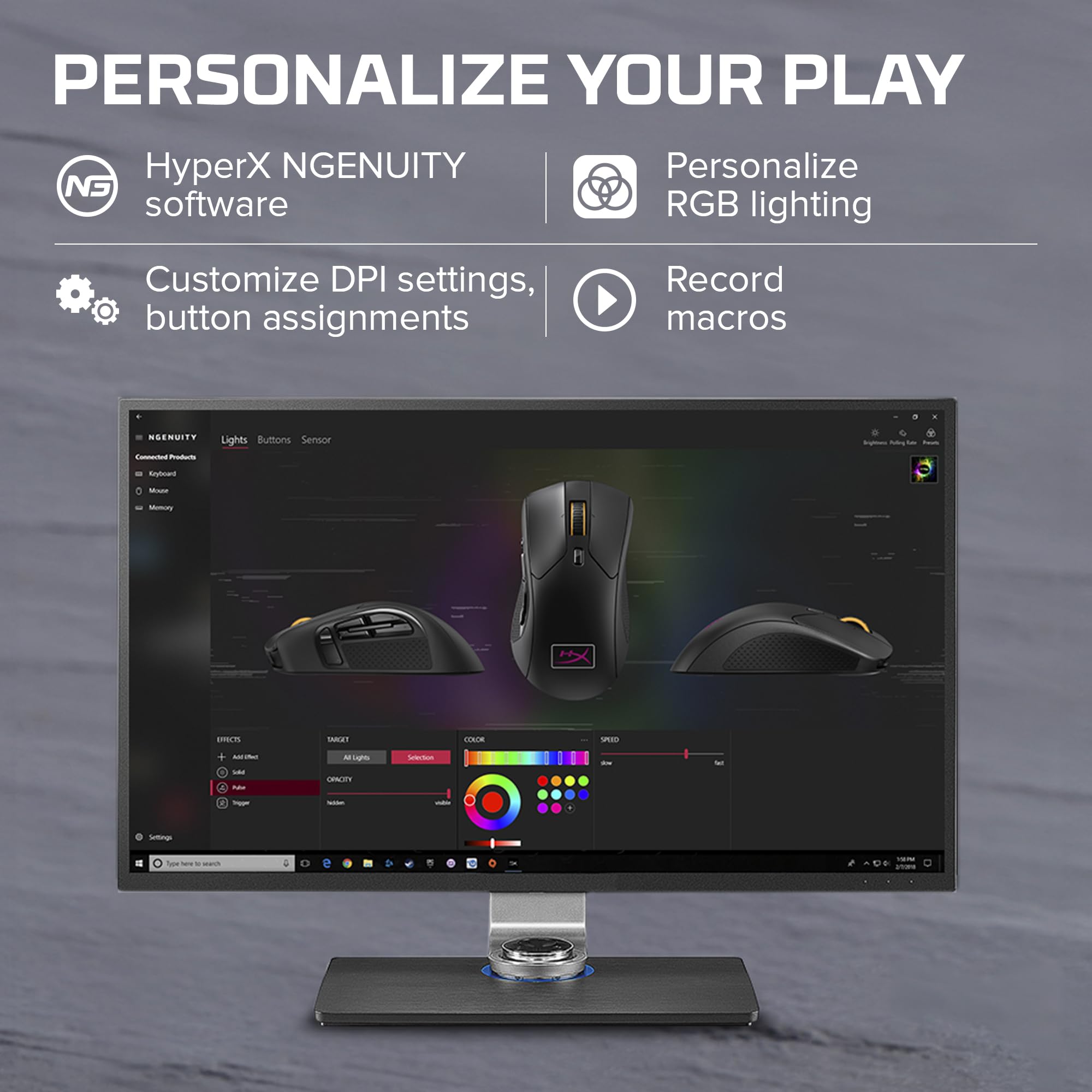 hyperx-pulsefire-raid-mouse-gaming-cablato-usb-con-rgb-11-tasti-programmabili-se image 7