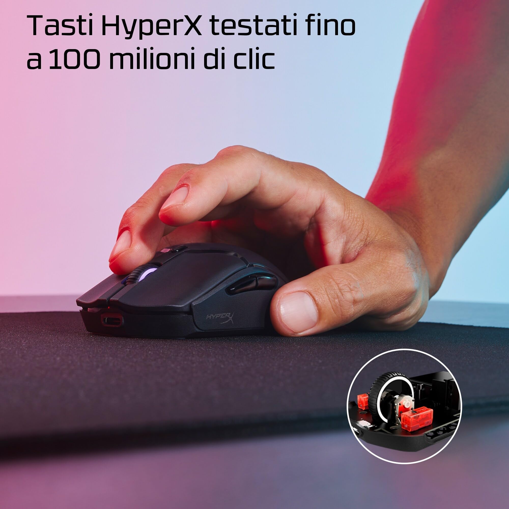 hyperx-pulsefire-haste-2-mini-mouse-gaming-wireless-2-4ghz-26000-dpi-rgb-100-ore image 6