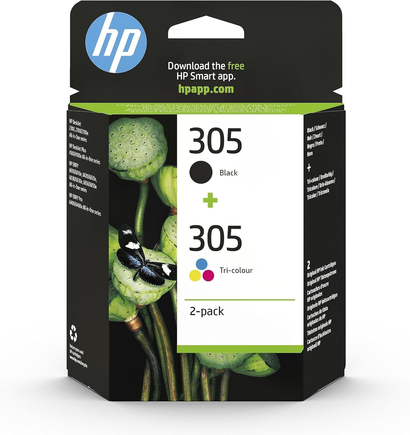 hp-305-nero-e-tricromia-6zd17ae-confezione-da-2-cartucce-originali-per-deskjet-2 image 1