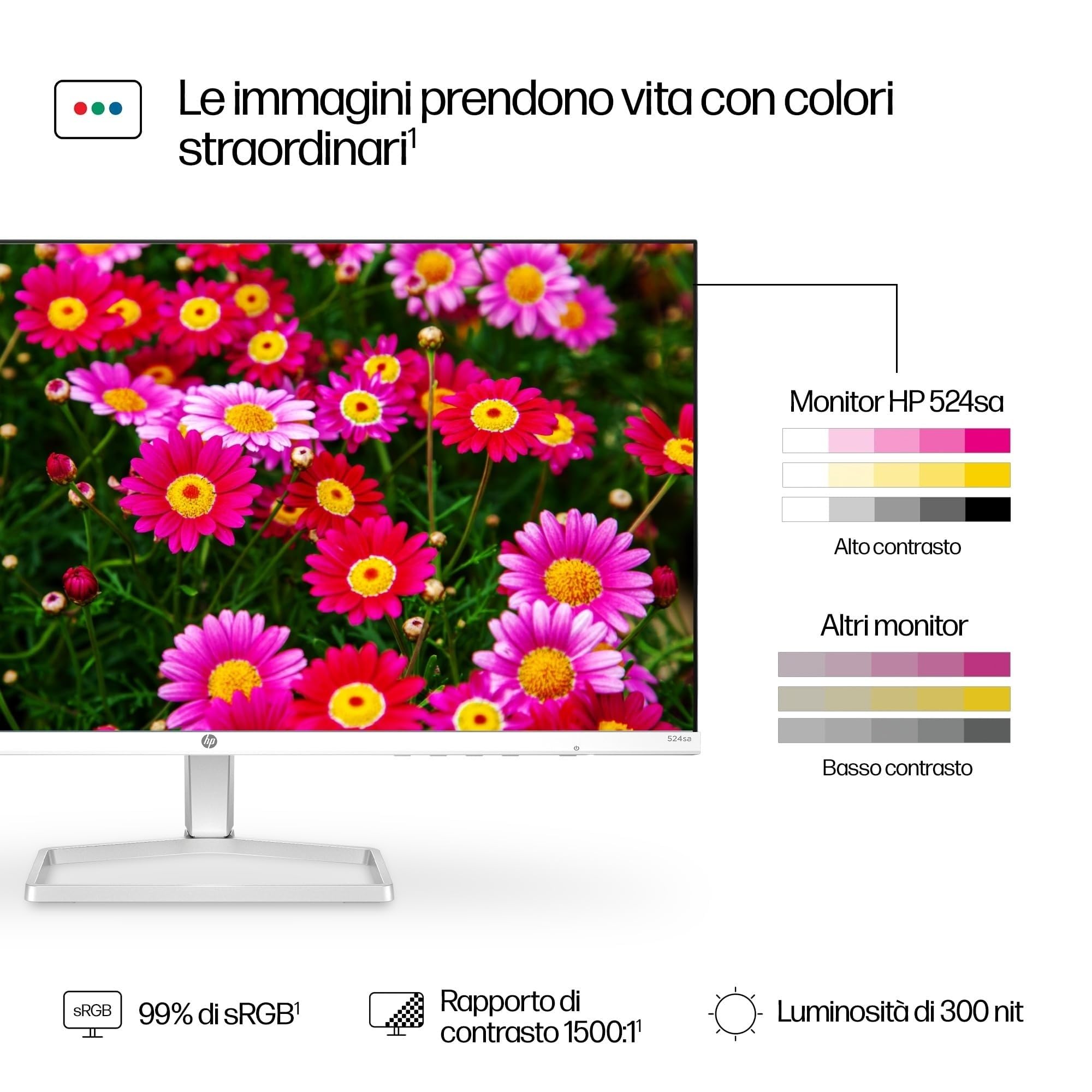 hp-524sa-monitor-23-8-fhd-ips-bianco-100hz-antiriflesso-eye-ease-altoparlanti-in image 6