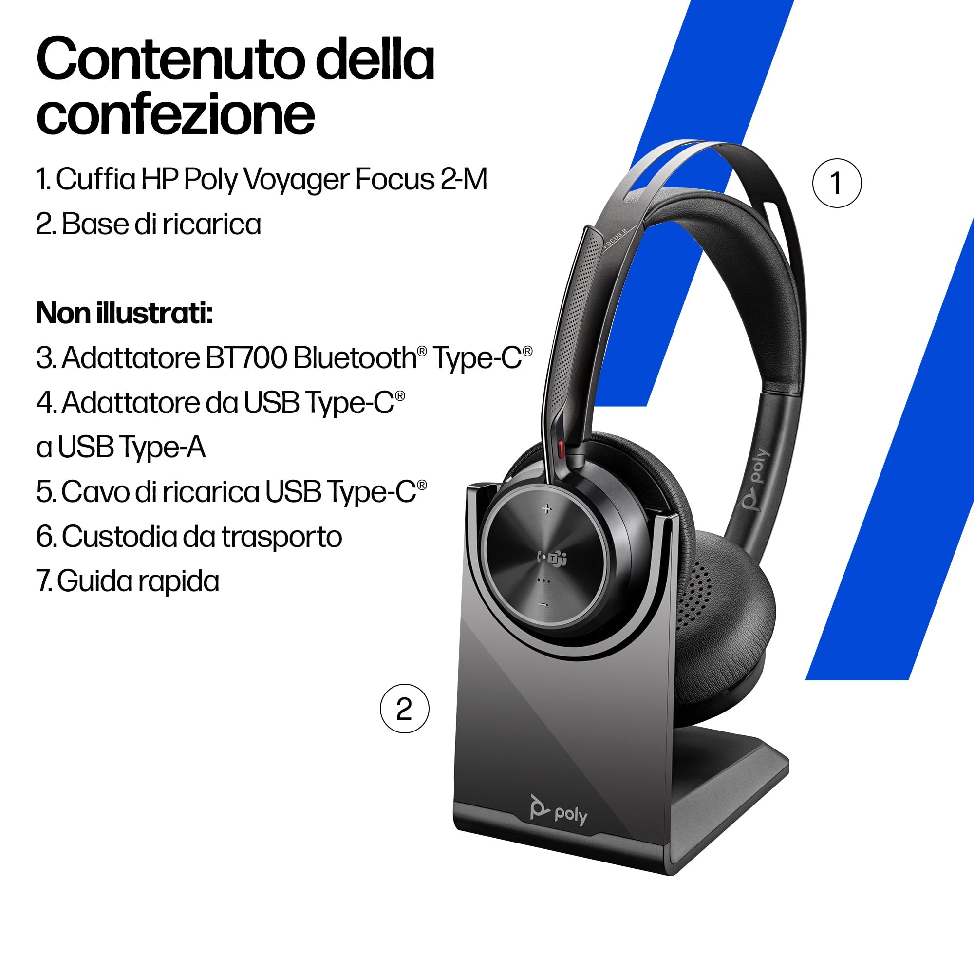 poly-voyager-focus-2-m-usb-c-cuffie-wireless-da-lavoro-con-anc-ibrida-acoustic-f image 8