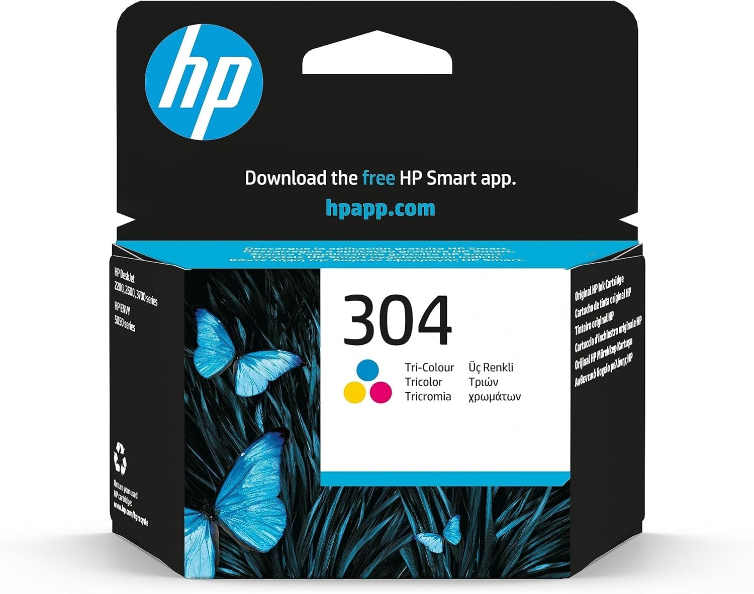 hp-304-tricromia-n9k05ae-cartuccia-inchiostro-originale-da-100-pagine-a-colori-c image 1